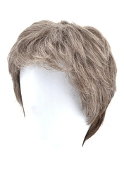 Peruka męska syntetyczna popielaty brąz z efektem siwizny TILO MONO # M36s