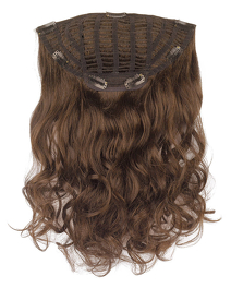 Dopinka z syntetycznych włosów na półkolistej tresie ciemny brąz QUICK IN # espresso/mix