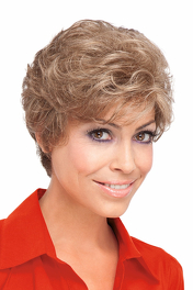 Peruka z włosów syntetycznych czarny z siwymi odrostami LUCIANA # 39/51-39*