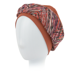 Turban z lekką i oddychającą podszewką brązowy CARDIFF # B125+TL64