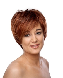 Synthetic wig dark brown with light highlights SANDRA #33/29T*