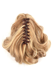 Treska syntetyczna mocowana na klamrę orzechowo kasztanowy brąz 17cm LIQUEUR # haselnuss/kastanie