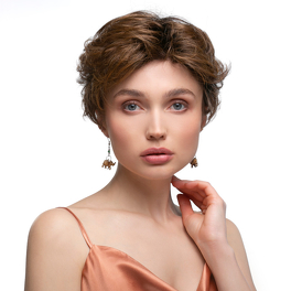 Synthetic heat-resistant wig in dark blonde LARIX #14/16