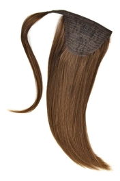 Dopinka z włosów naturalnych słowiańskich ruda doczepiana do kucyka LUX LONG ME # 30