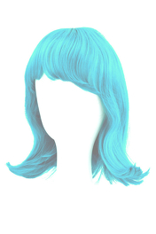 Peruka okazjonalna imprezowa niebieska jasna # syntetyczna