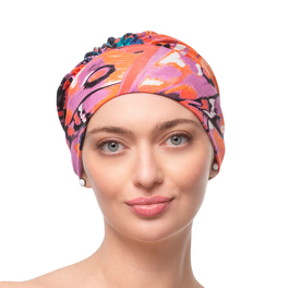 Patterned colourful turban BARBADOS # JV7