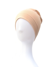 Lekki prosty i bezszwowy turban beżowy BAJA # 138*