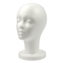 Głowa styropianowa biała 30cm