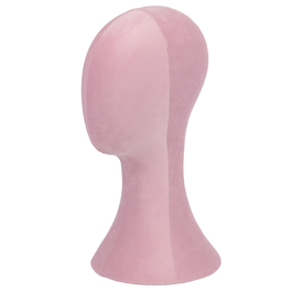 Velvet wig head - pink