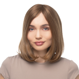 Slavic brown natural hair topper SOA 28cm #8/10+14