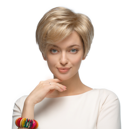 Women's synthetic wig warm blonde YVETTE #26/27/19/8R
