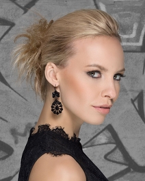 Okrągła syntetyczna treska typu gniazdko zakładana na kucyk rudy blond GROG # ginger blonde