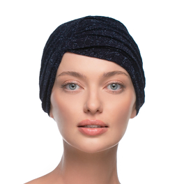 Elegancki turban o ciekawym wzorze i fakturze MIDNIGHT*