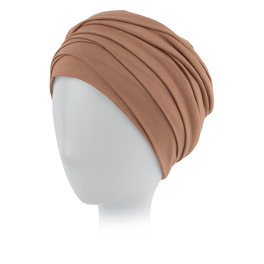 Ciepły turban jasny brąz HANOI # B123