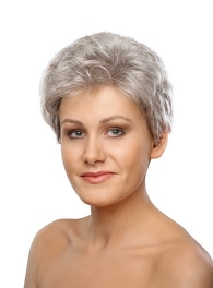 Synthetic women's wig dark red with roots KATHY LIFE #130/31/4R