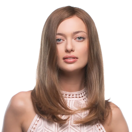 Slavic virgin natural wig medium brown 45cm KYA XY #6/8/10