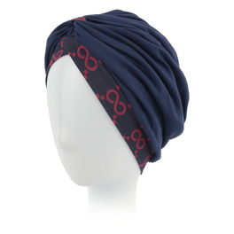 Granatowy turban o niecodziennym fasonie FLORENCE # B491+B242