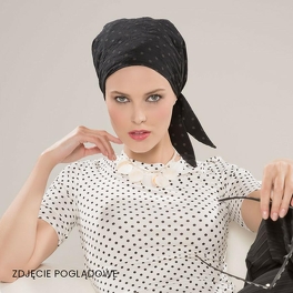 Bardzo lekki cienki turban w formie chusteczki kwiatowy wzór MISU # SAHARA FLORA