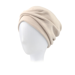 Ciepły beżowy turban ELSA # K-052