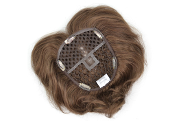 Dopinka syntetyczna szerokie oczka do przeplatania własnych włosów ciemny blond TOP VOLUME # 24-18T