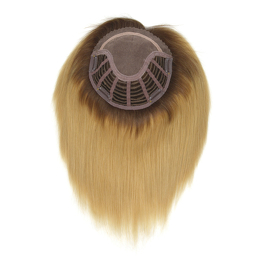 Slavic unprocessed natural hair topper in brown ZOA 25cm #6/33