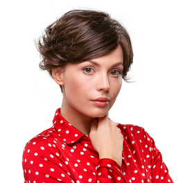 Synthetic Wig Dark Brown LIBBY #4/8*
