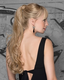 Długa treska z falowanych włosów odpornych na ciepło ciemny blond CHAMPAGNE NEW # dark blonde*