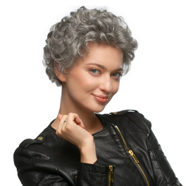 Peruka syntetyczna siwa DANIELLE # 51