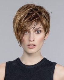 Peruka z włosów syntetycznych szampański blond z odrostem DISC MONO PART # champagne/rooted