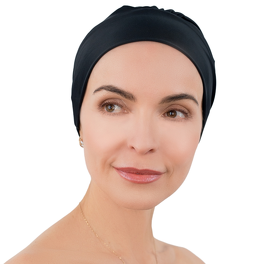 Turban do pływania czarny AQUA3 # black