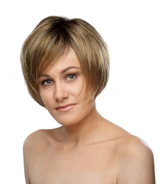 Peruka z włosów syntetycznych jasny siwy SONYA LIFE # 59