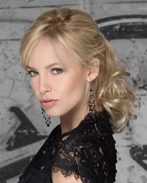 Treska z falowanego włosa syntetycznego orzechowo kasztanowy brąz SPUMANTE 28cm # hazelnuss/kastenie*