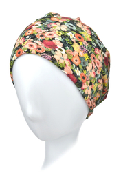 Przewiewny turban w kwiatowy wzór BERGAMO # BM316