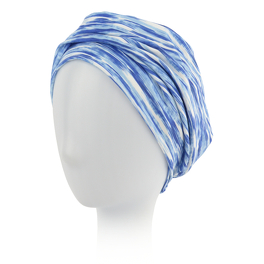 Lekki bambusowy turban niebiesko-biały SAMOA # M101+B246