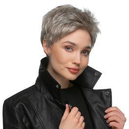 Krótka peruka syntetyczna popielaty ciemny blond z odrostem FRANK # R4/18/1BR