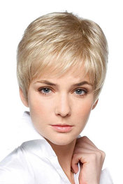 Peruka syntetyczna ciemny brąz z siwymi refleksami CARA DELUXE # 39/51*