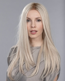 Peruka z naturalnych włosów remy kawowy brąz z odrostem DIAMOND MONO # mocca/rooted*