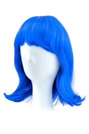 Peruka okazjonalna imprezowa ciemna niebieska # syntetyczna