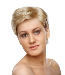 Peruka z włosów syntetycznych średni brąz mahoniowy YASMIN # 35TT