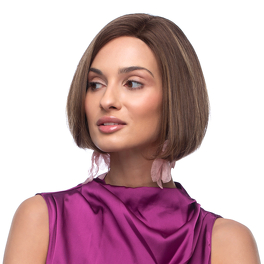 Women's wig made of Slavic virgin hair medium brown OMARI S #6/8/10