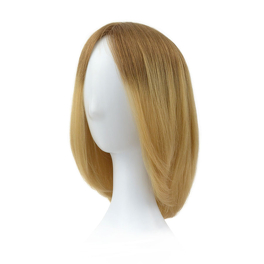 Topper z naturalnych włosów słowiańskich ombre blond z odrostem AVA 25cm # 10R+14/16