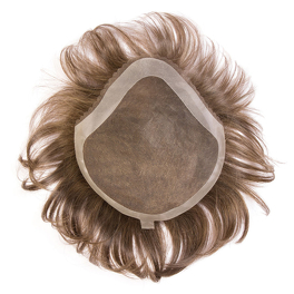 Tupet dla mężczyzn z włosów syntetycznych ciemny blond z refleksami JAY # M17s