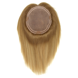 Topper z naturalnych słowiańskich włosów ombre blond z odrostem AIKA 20cm # 12R+14/16