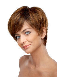 Peruka z włosów syntetycznych ciemny brąz z jasnymi refleksami CODI # 33/29T