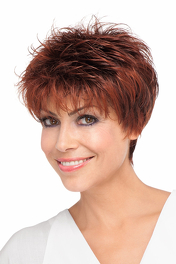 Peruka z włosów syntetycznych głęboki ciemny kasztanowy brąz GOLF MONO # darkauburn/mix