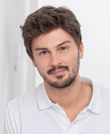 Peruka męska z włosów syntetycznych brąz z naturalną siwizną STEVEN Sport 2.0 # M3s