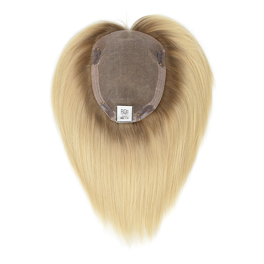 Damski topper naturalny z włosów słowiańskich jasny brąz GALEA 15cm # 6/8R+12/14H