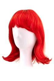 Peruka czerwona okazjonalna imprezowa # syntetyczna